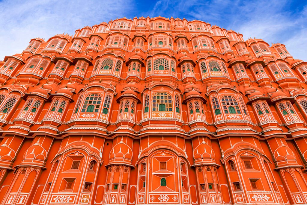 Hawa Mahal Palace (Palace of Winds), famous landmark of Jaipur